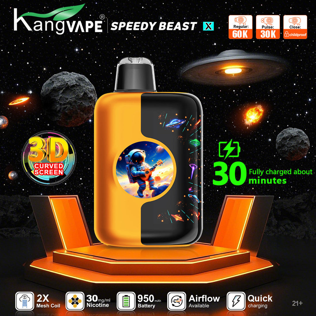 Load image into Gallery viewer, Kangvape SPEEDY BEAST X 60K
