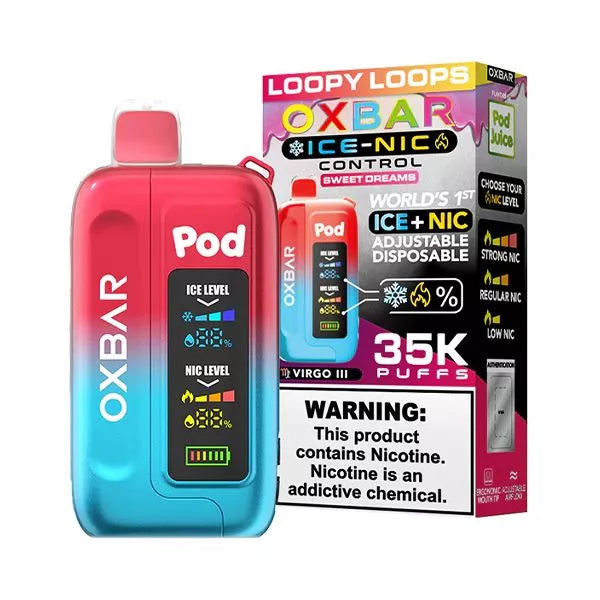 Loopy Loops - Pod Juice X Oxbar Ice-Nic 35K - 35K Vape