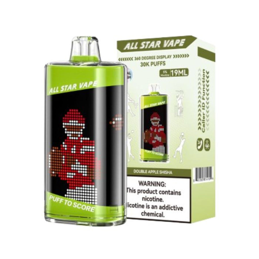 ALL-STAR 30K PUFF DISP 5CT - DOUBLE APPLE SHISHA