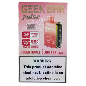 Geek Bar Pulse Blow Pop Flavor Review Sour Apple B. Pop B Pop Geek Bar Flavor Geek Bar Pulse Blow Pop Flavor Review Sour Apple B. Pop B Pop Geek Bar Flavor