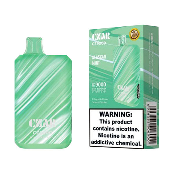 Alaskan Mint - CZAR CZ9000 - 8500 Puff Vapes