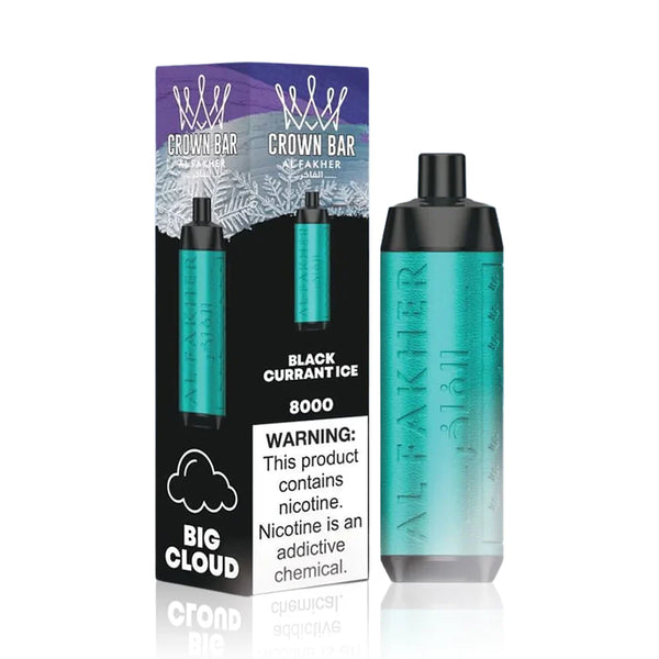 Black Currant Ice - Al Fakher Crown Bar 8K - Cheap Disposable Vapes Under $10