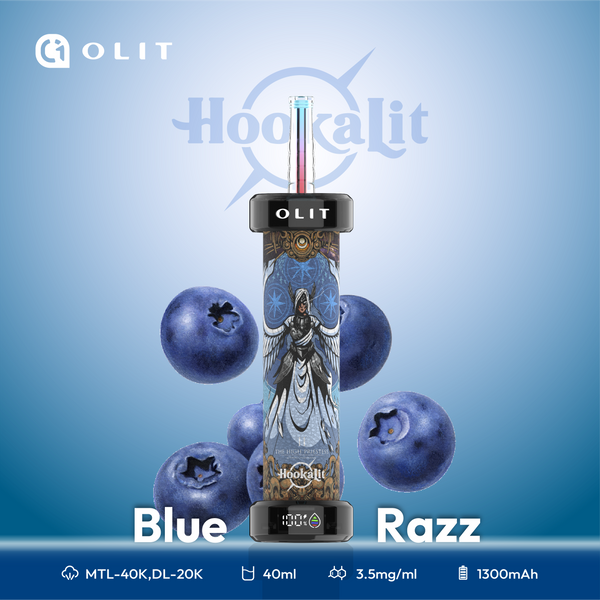 Blue Razz - Olit 40K Hookah - 40K Vapes