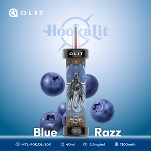 Blue Razz - Olit 40K Hookah for Ultimate Vaping Pleasure Blue Razz - Olit 40K Hookah for Ultimate Vaping Pleasure