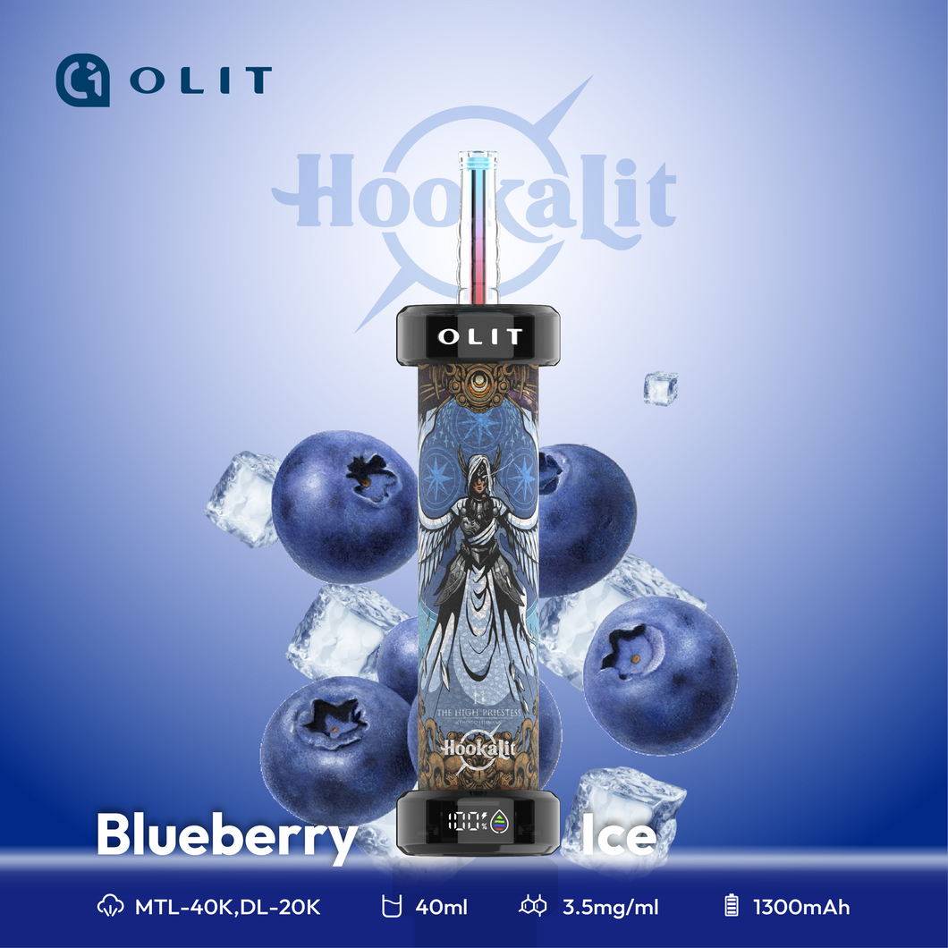 Blueberry Ice - Olit 40K Hookah for Ultimate Vaping Experience Blueberry Ice - Olit 40K Hookah for Ultimate Vaping Experience