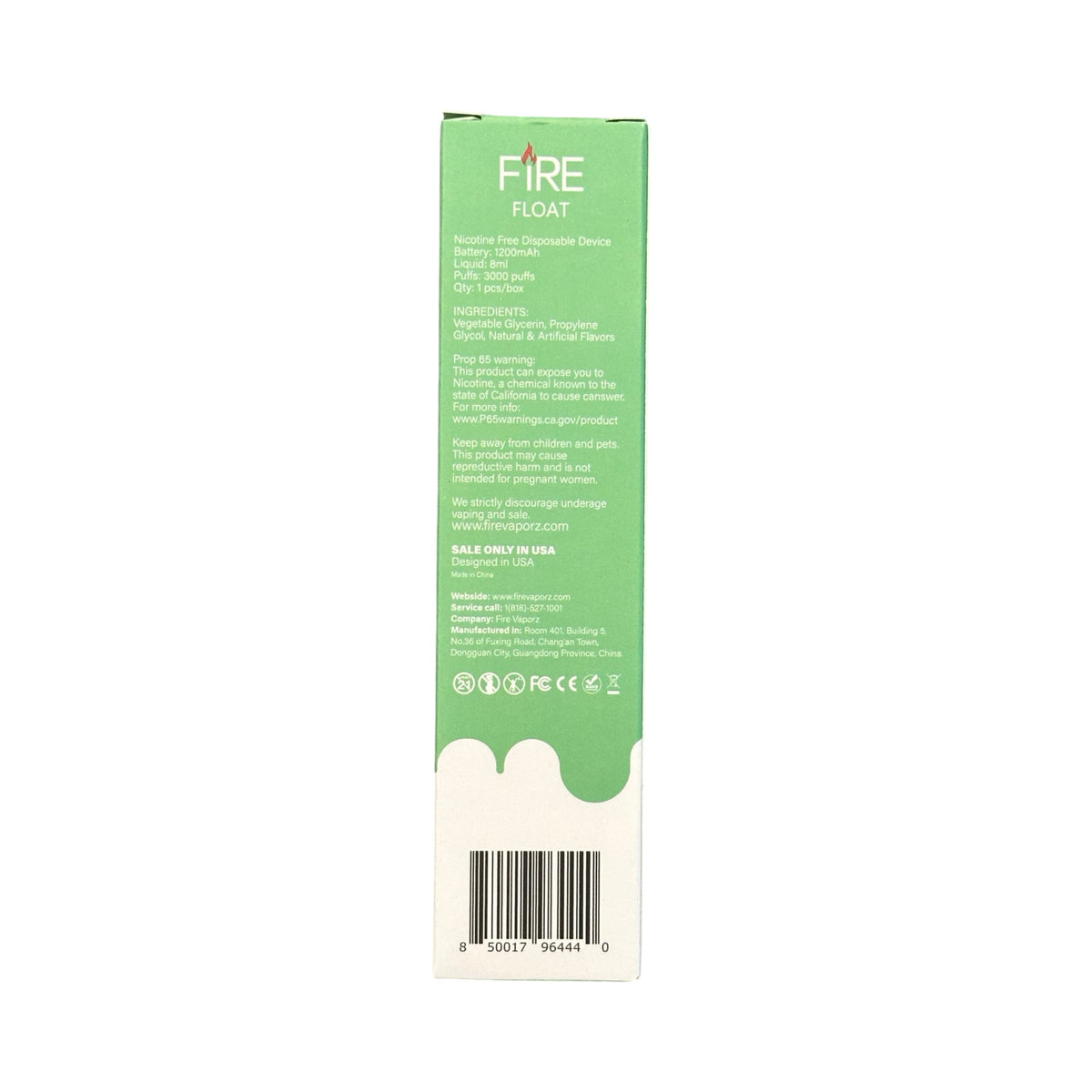 Strawberry Watermelon - Fire Float 3000 - Zero Nicotine