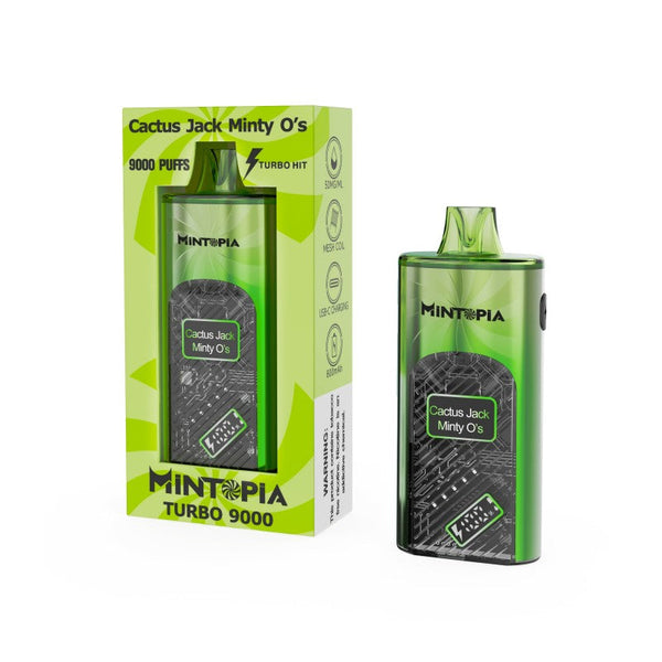Cactus Jack - Mintopia Turbo 9000 - Cheap Disposable Vapes Under $10
