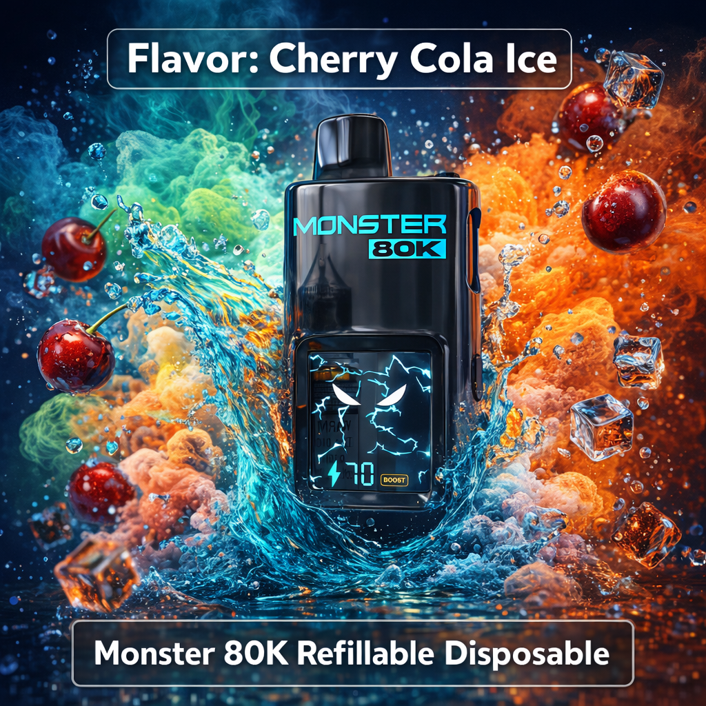 Vape jetable rechargeable Monster 80K