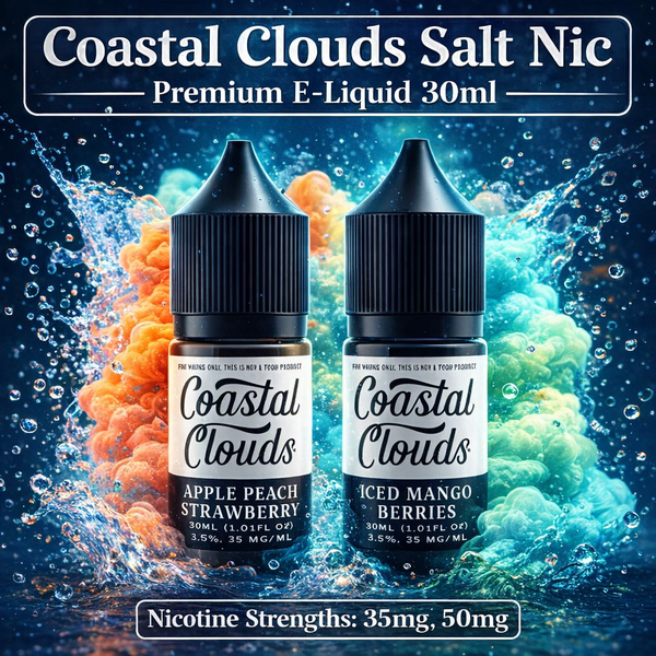 Premiumowy e-liquid Coastal Clouds Salt Nic 30 ml - Dostawcy