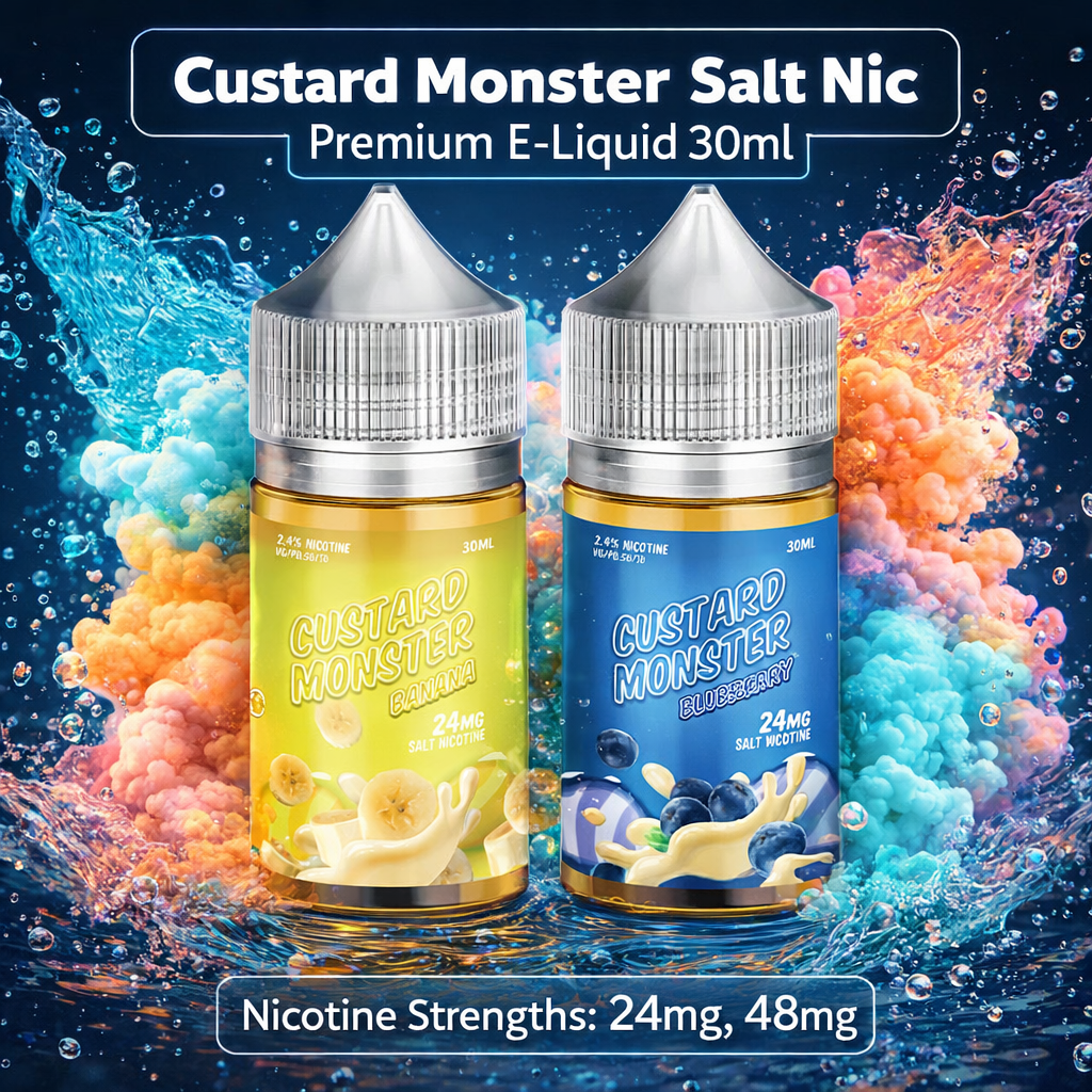 Lataa kuva gallerian katseluohjelmaan, Custard Monster Salt Nic Premium E-neste 30 ml
