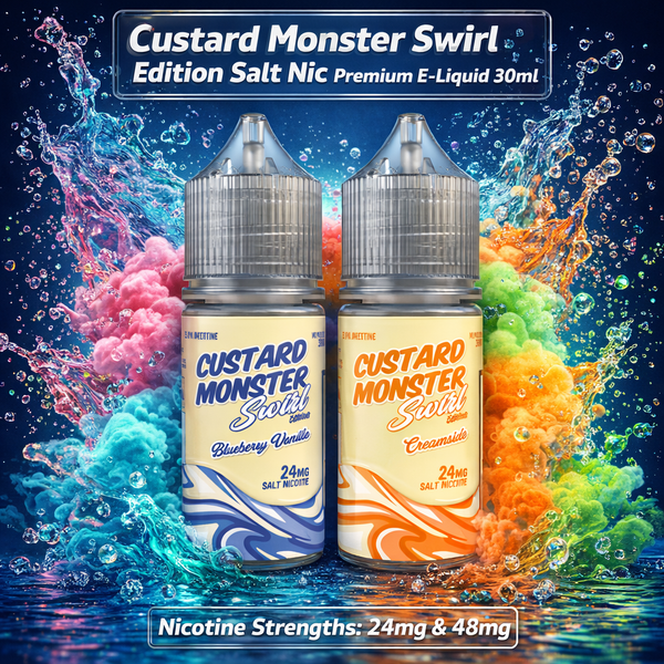Custard Monster Swirl Edition Salt Nic Premium E-Liquid 30ml - Müüjad