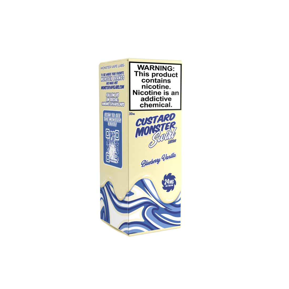 Carregar imagem no visualizador da Galeria, Custard Monster Swirl Edition Salt Nic Premium E-Liquid 30ml
