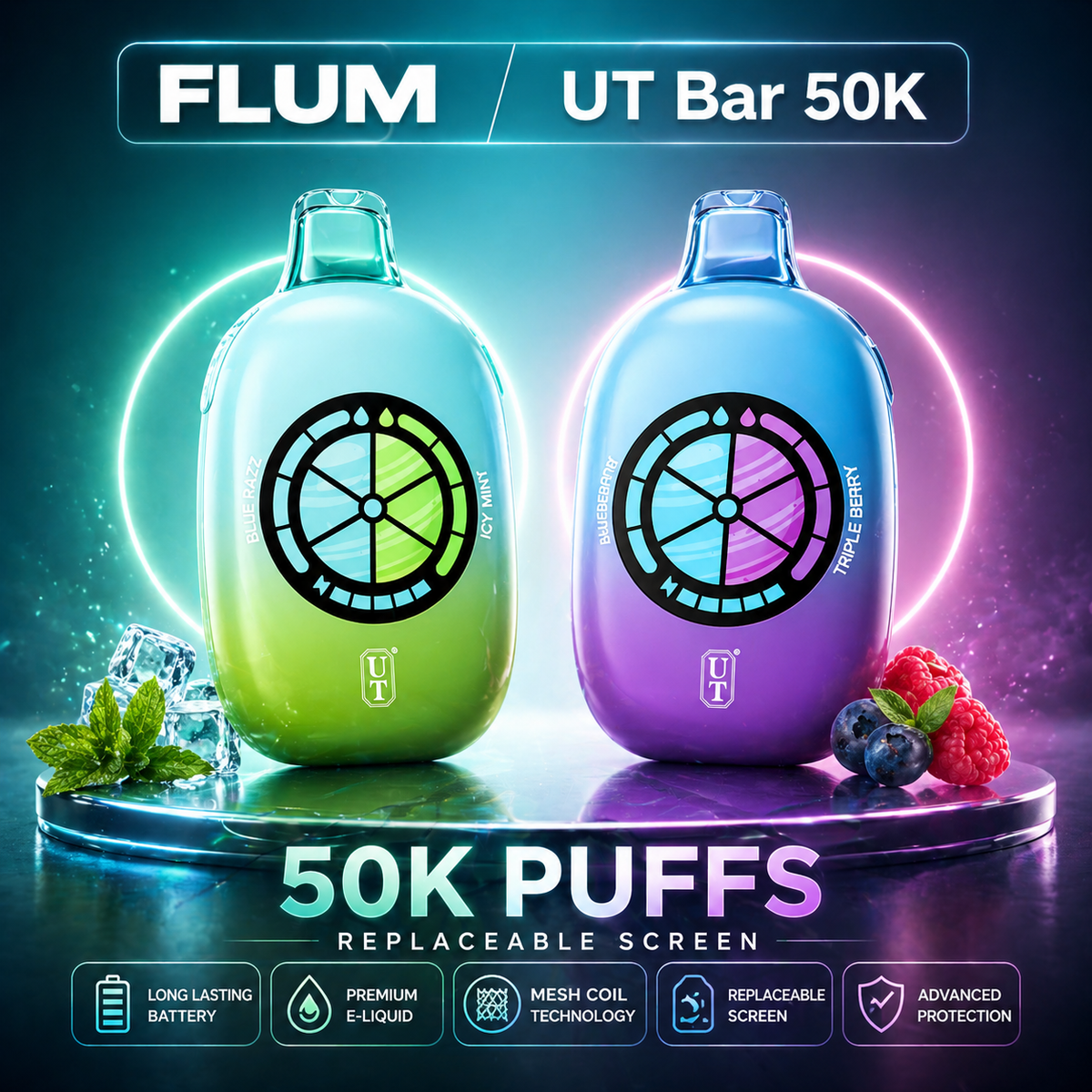 flum ut vape near me Bar 50K Size:20MG Flum pebble (2pk) – F: Cigar Tobacco
