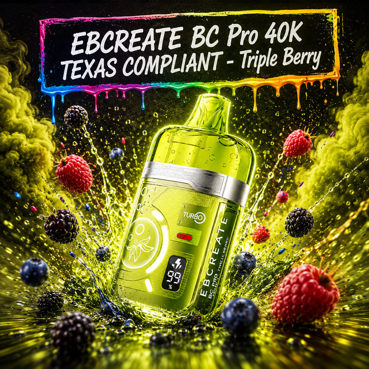 EBCREATE BC Pro 40K TEXAS COMPLIANT - Triple Berry