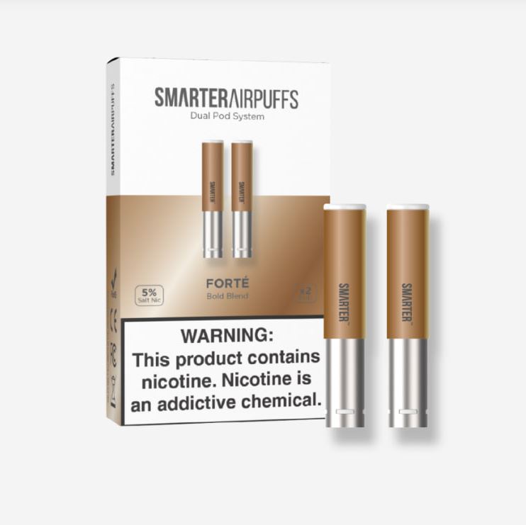 Forte - Cápsulas de extracto de tabaco AirPuffs Smarter – Mezcla Intensa - Paquete de 2