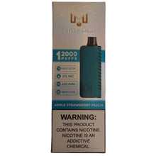Laad de afbeelding in de galerijkijker, Apple Strawberry Peach - Milli Bar 12000
