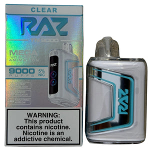 Clear - RAZ TN9000 | 9000 Puffs | Disposable Vape Clear - RAZ TN9000 | 9000 Puffs | Disposable Vape