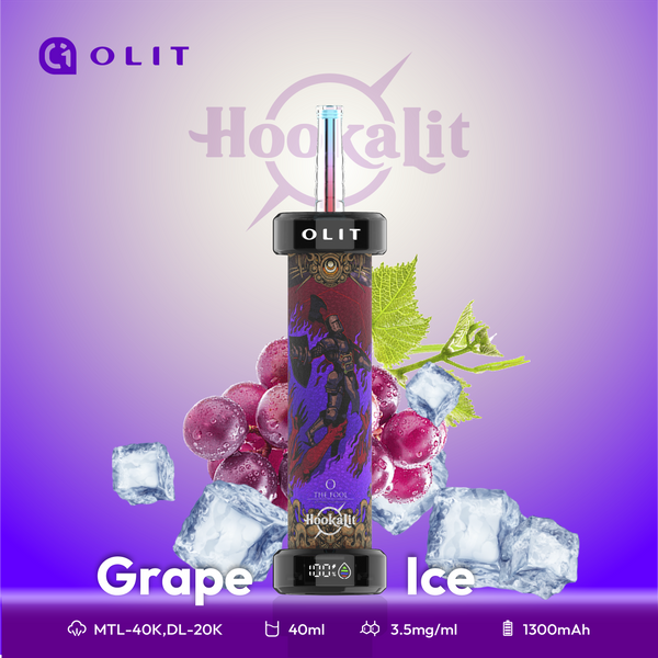 Grape Ice - Olit 40K Hookah - 40K Vapes