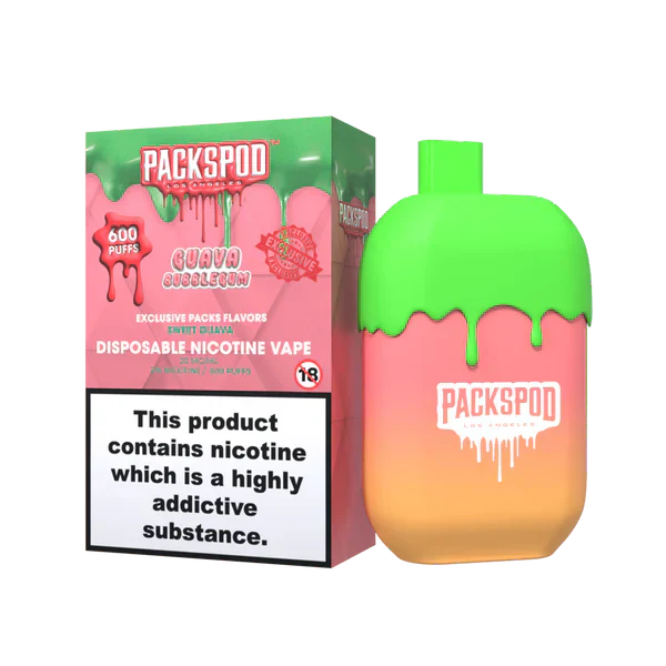 packwoods disposable vape review Packwoods Packspod 5000 Guava Bubblegum