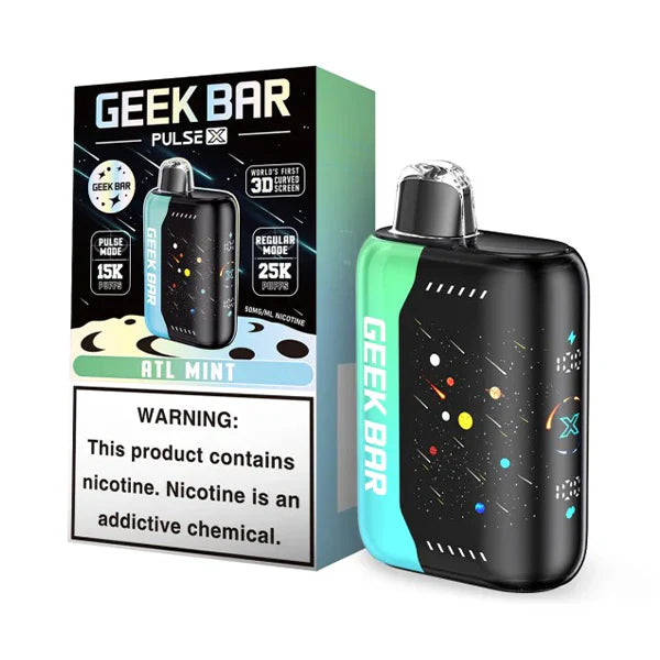 Geek Bar Miami Mint Flavor Geek Bar Pulse X 25k 25000 Puffs Disposable Vape - 18ML Geek Bar Pulse X Atl Mint Flavor Geek Bar Miami Mint Flavor Geek Bar Pulse X 25k 25000 Puffs Disposable Vape - 18ML Geek Bar Pulse X Atl Mint Flavor