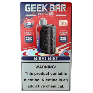 Miami Mint - Geek Bar Pulse X 25000 | Disposable Vape Geek Bar Miami Mint - Geek Bar Pulse X 25000 | Disposable Vape Geek Bar