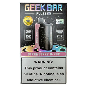 Strawberry B Pop Geek Bar Pulse X UK | 25000 Puffs Vape | Rechargeable Rapid Vape Have Nicotine Strawberry B Pop Geek Bar Pulse X UK | 25000 Puffs Vape | Rechargeable Rapid Vape Have Nicotine
