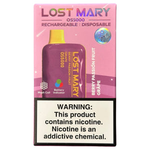 Berry Passion Fruit Grape | Disposable Vape Lost Mary Berry Passion Fruit Grape | Disposable Vape Lost Mary