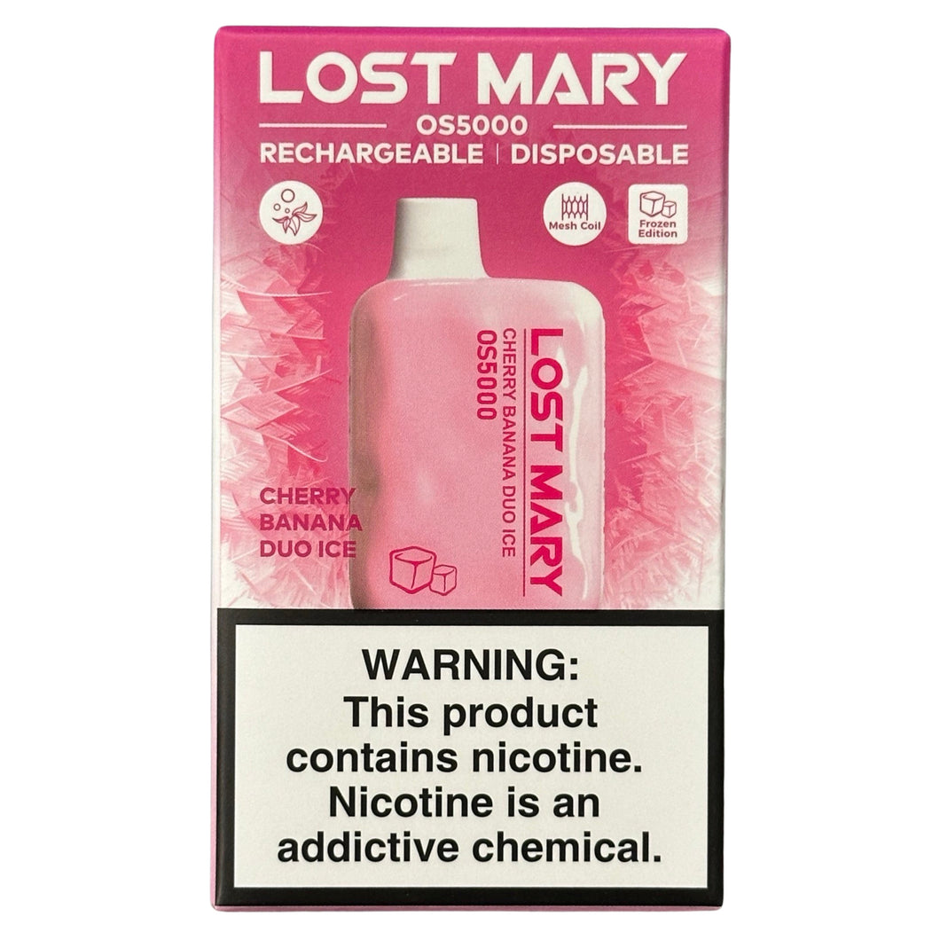 Cherry Banana Duo Ice — Lost Mary OS5000