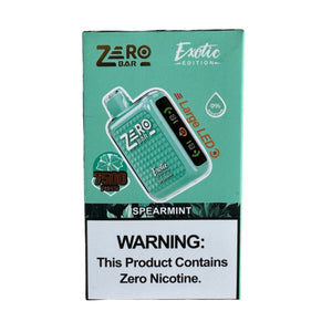 Menthe verte - Zero Bar - Édition Exotique - Zéro Nicotine