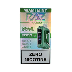 Menthe de Miami - RAZ TN9000 - Zéro nicotine