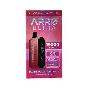 Jahodový led - Arro Ultra 15000 - Zero Nikotin