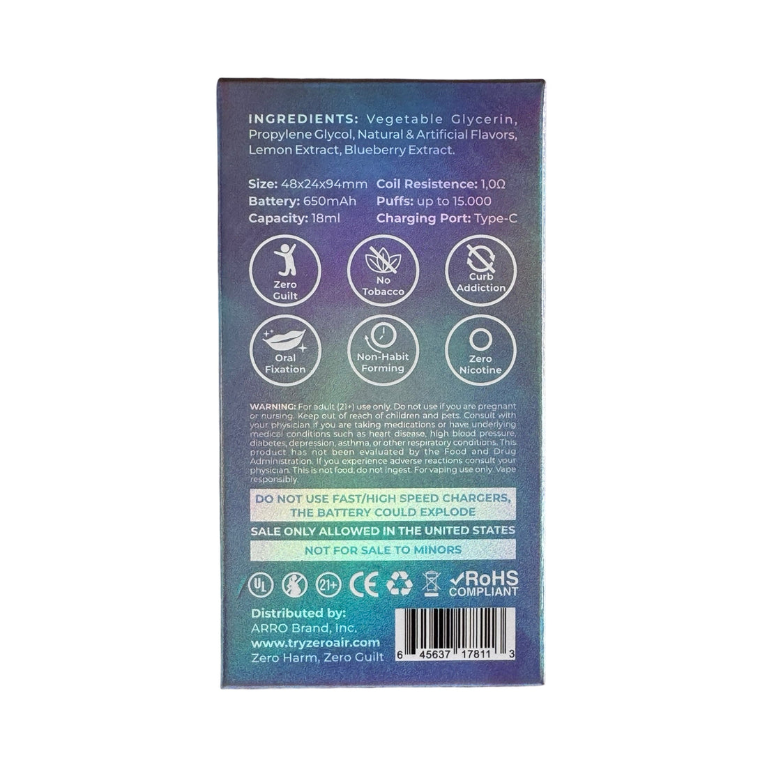 Afbeelding laden in Galerijviewer, Baja Berry - Arro Ultra 15000 - Geen nicotine
