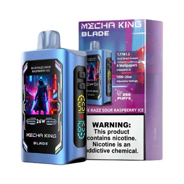 Blue Razz Sour Raspberry Ice - Mecha King - Blade 25000 - 25K Waporyzatory