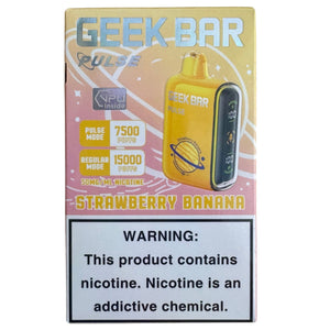 Strawberry Banana Geek Bar Pulse 15000 | Vaping VapeSale24 Strawberry Banana Geek Bar Pulse 15000 | Vaping VapeSale24