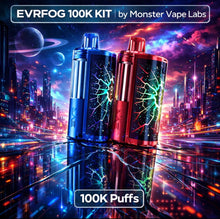 Cargue la imagen en el visor de la Galería, EVRFOG 100K Refillable Disposable KIT
