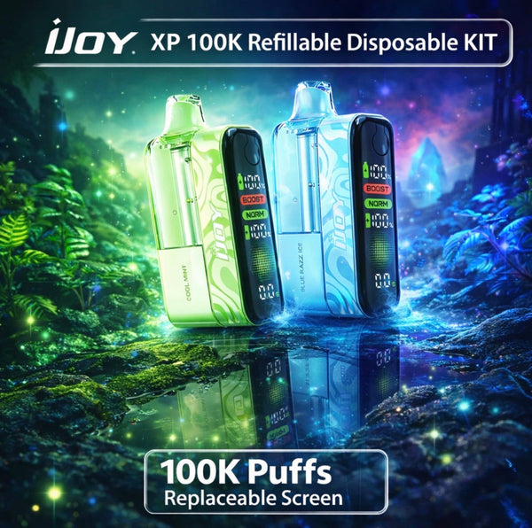iJoy XP 100K Refillable Disposable KIT TEXAS COMPLIANT - 20mg nikotínu - jednorazové výpary