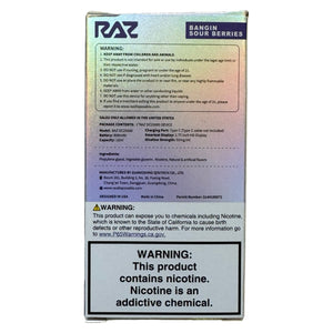 Bangin Sour Berries - RAZ DC25000 Vape with Flavor Power Bangin Sour Berries - RAZ DC25000 Vape with Flavor Power