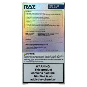 Iced Blue Dragon - RAZ DC25000 Disposable Vape Device Iced Blue Dragon - RAZ DC25000 Disposable Vape Device
