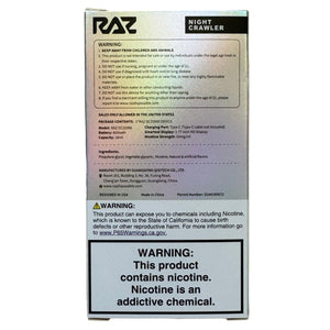 Night Crawler - RAZ DC25000 Vape with Flavor & Power Night Crawler - RAZ DC25000 Vape with Flavor & Power