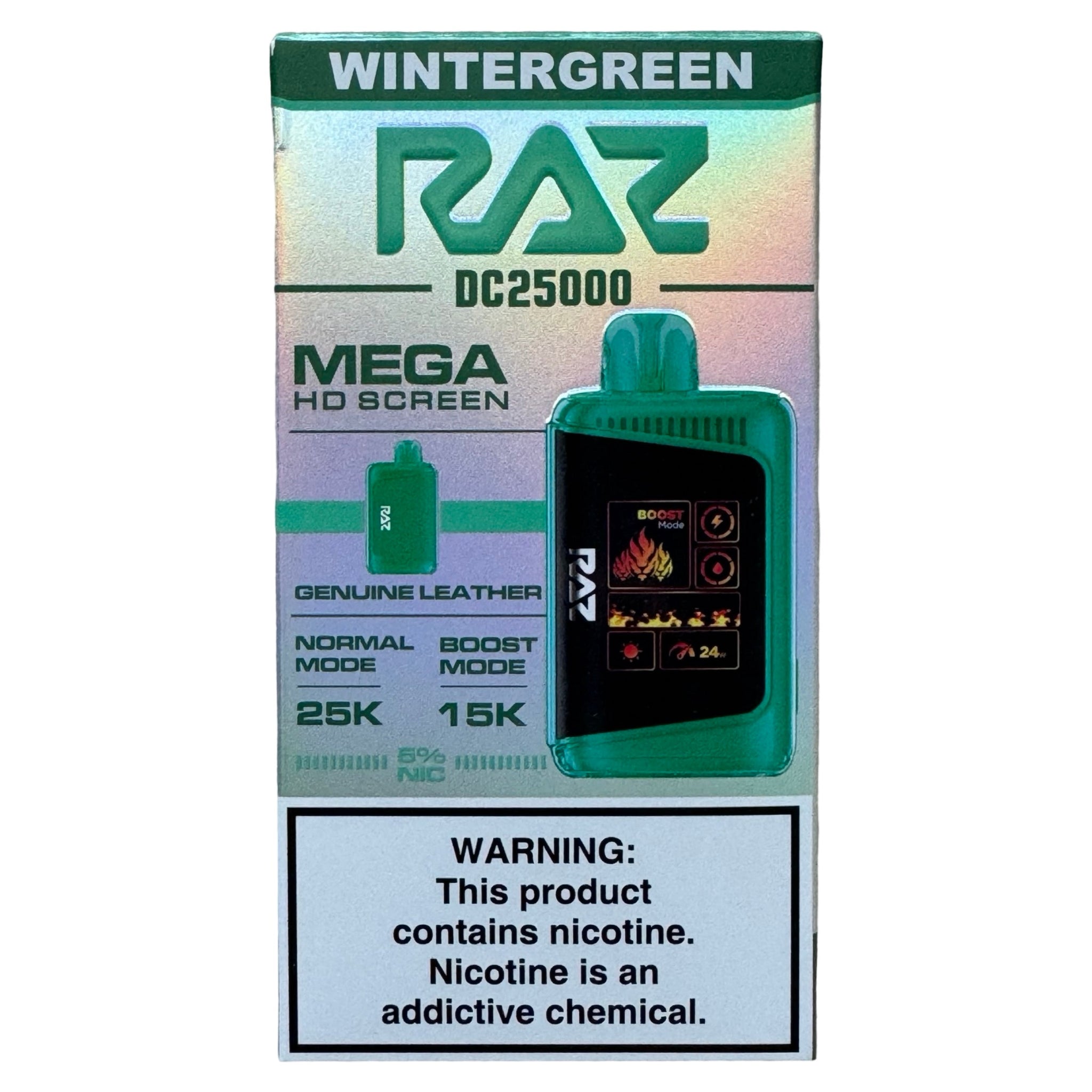 Wintergreen - RAZ DC25000: Long-Lasting Vape Experience Wintergreen - RAZ DC25000: Long-Lasting Vape Experience