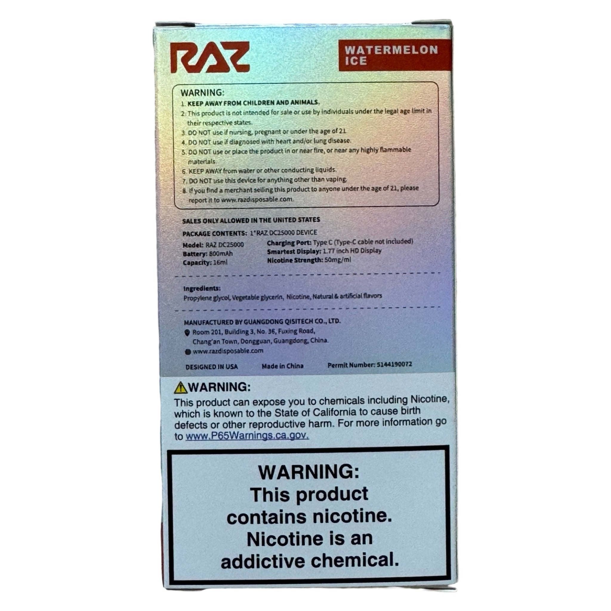 Watermelon Ice - RAZ DC25000: Ultimate Vaping Experience Watermelon Ice - RAZ DC25000: Ultimate Vaping Experience
