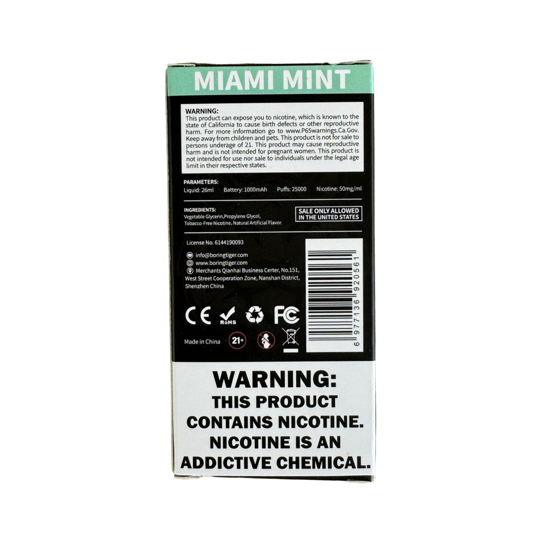 Carica l’immagine nel visualizzatore della galleria, Miami Mint - Luffbar Boring Tiger 25000
