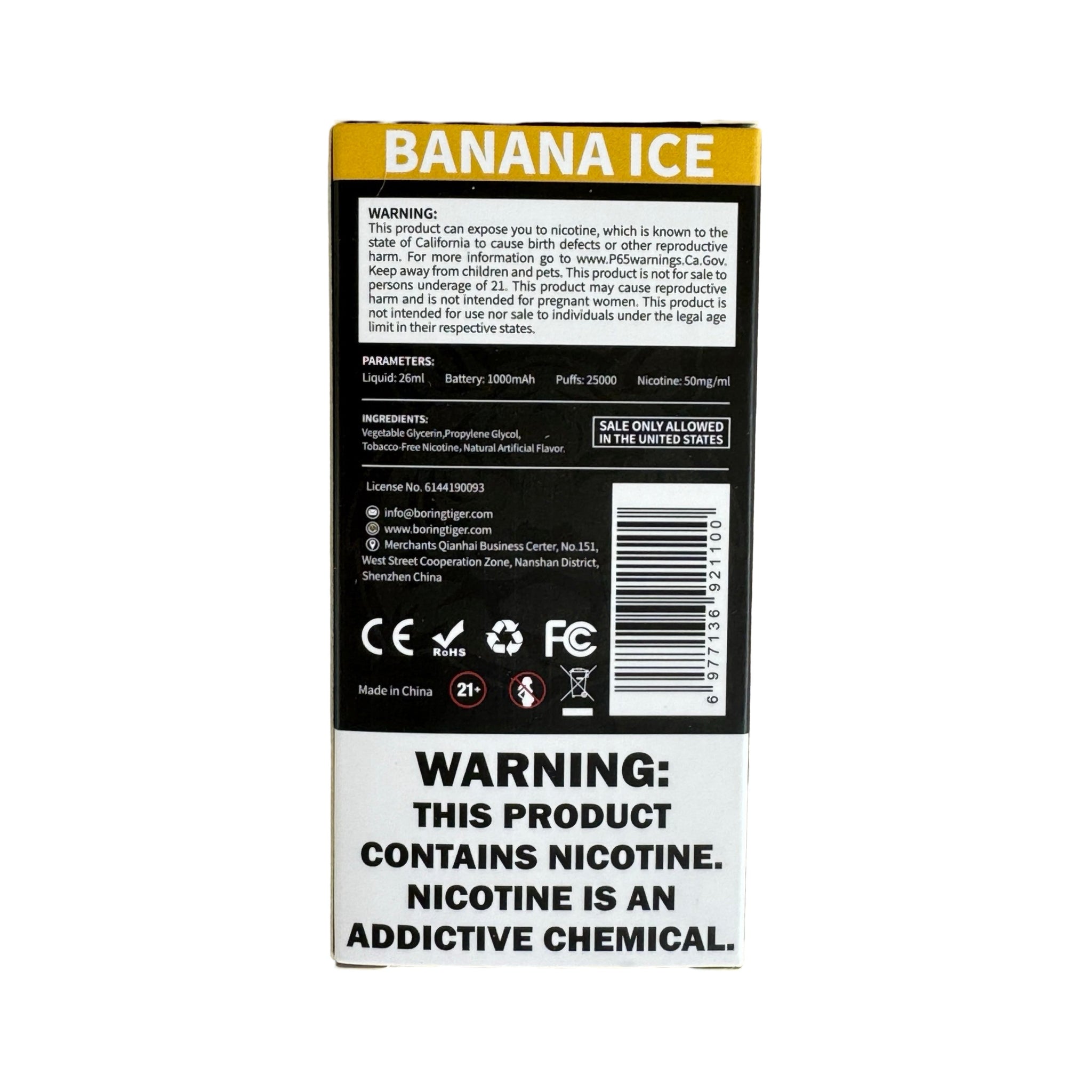 Banana Ice Vape | Disposable Vape Luffbar Boring Tiger Banana Ice Vape | Disposable Vape Luffbar Boring Tiger