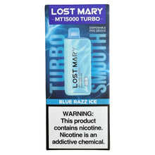 Carica l&#39;immagine nel visualizzatore Galleria, Blue Razz Ice - Turbo MT15000 di Lost Mary
