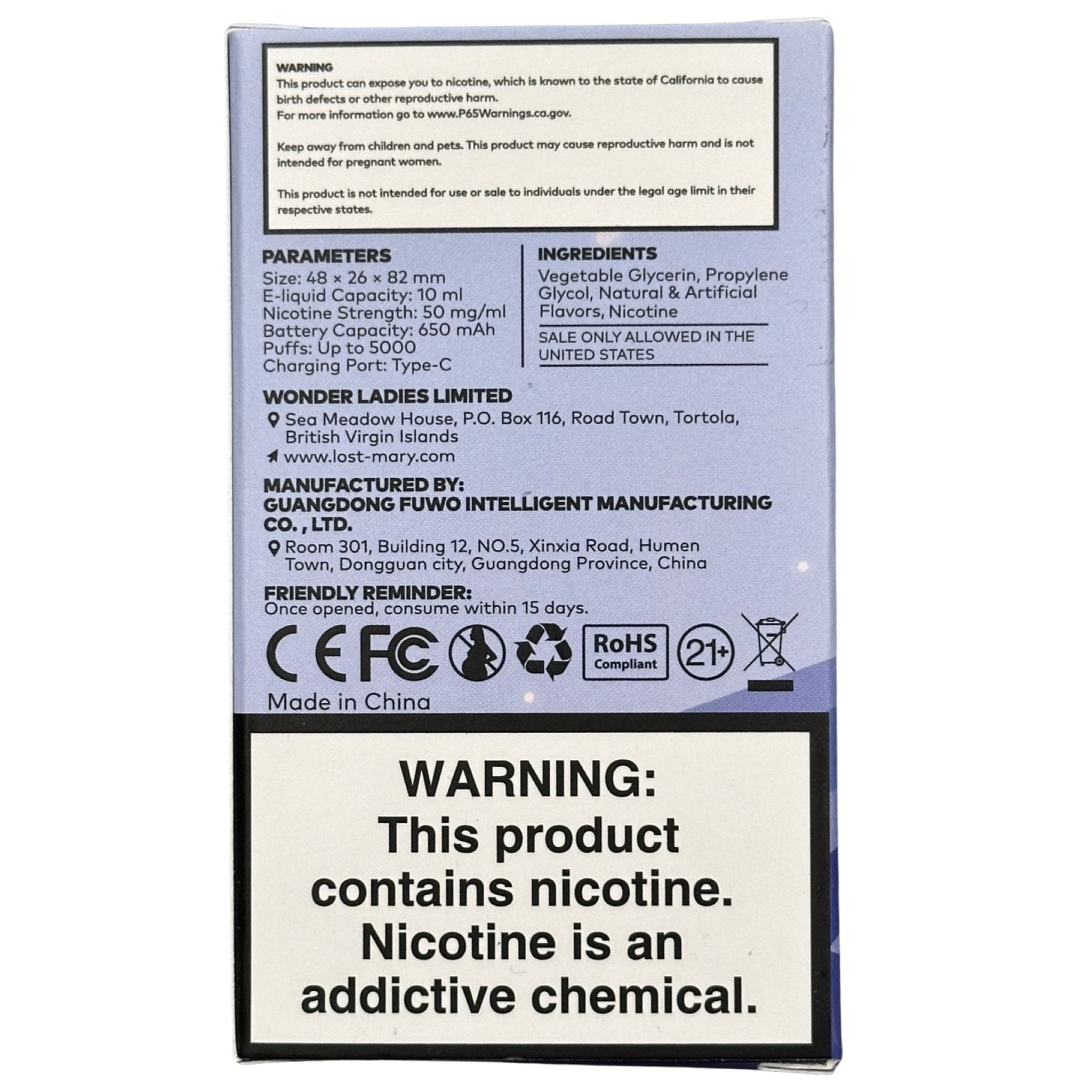 Blue Razz Ice | Vape Device Lost Mary OS5000 Blue Razz Ice | Vape Device Lost Mary OS5000