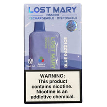 Laadige pilt galerii vaatajasse, Blue Razz Ice – Lost Mary OS5000
