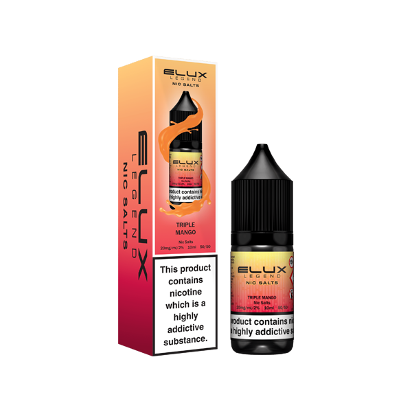 Elux Legend 10ml Nicotine Salts 10mg - Premium 50VG/50PG Vaping Experience