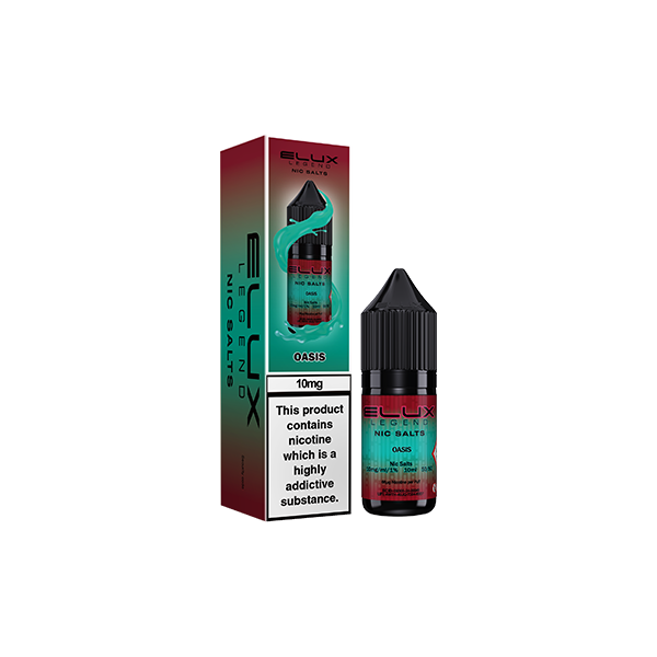 Elux Legend 10ml Nicotine Salts 10mg - Premium 50VG/50PG Vaping Experience