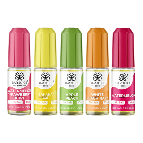 Bar Juice 5000 Nic Salt 20mg - 10ml Flavour Explosion (40VG/60PG) - 20mg Nic Salt E-Liquids
