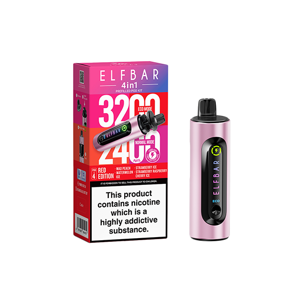 Load image into Gallery viewer, 20mg Elf Bar 4 in 1  Pod Vape Kit 3200 Puffs
